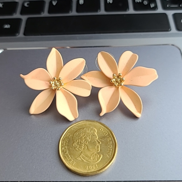Flower earrings - Picture 2 of 4